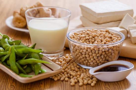 complete protein in soybeans and soy products for vegans and vegetarians
