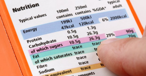 sugar negative effects on health food labeling 