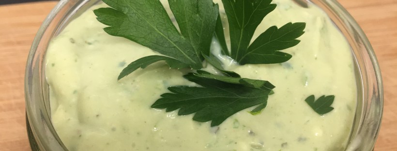vegan avocado mayonnaise and dip